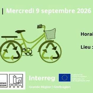 Information, collection and bicycle repair stand in Soleuvre (Vélab project)