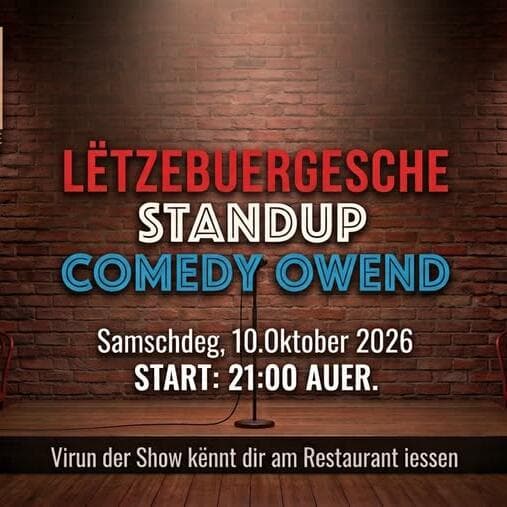 Soirée de stand-up comedy luxembourgeois 2.0