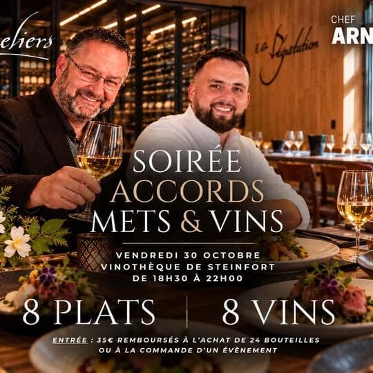 Soirée accords mets & vins : Chef Arnaud Deparis