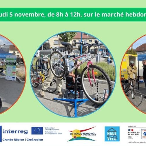 Bicycle collection and repair workshop in Ottange (Interreg Vélab project)