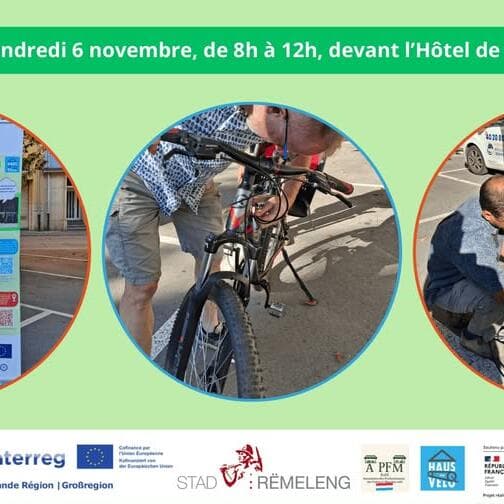 Bike collection and repair workshop in Rumelange (Interreg Vélab project)