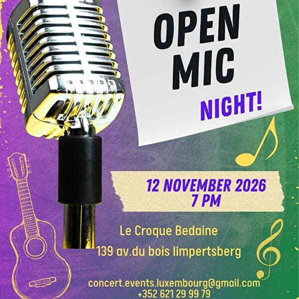 Open mic by Concert Events