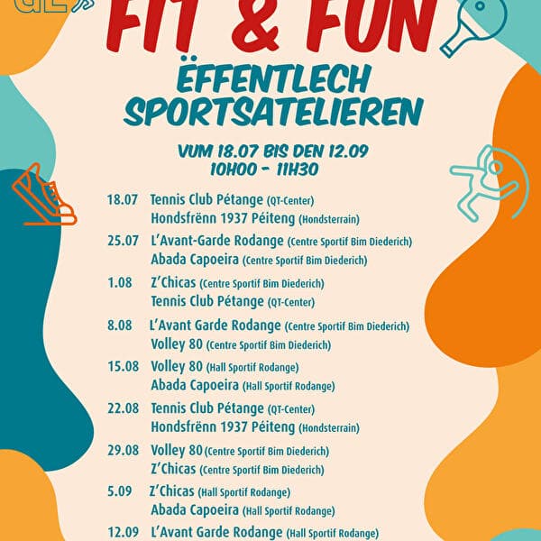 Fit & Fun – Ateliers ludiques (Tennis)