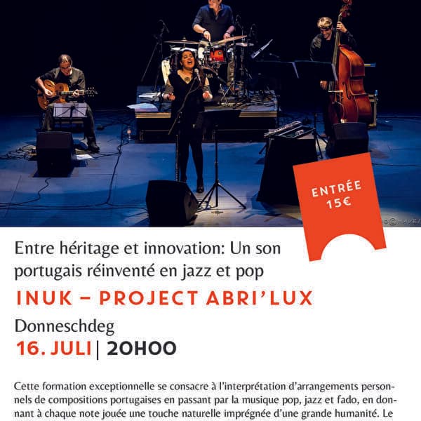 INUK – Project Arbi’Lux Entre héritage et innovation : Un son portugais réinventé en jazz et pop