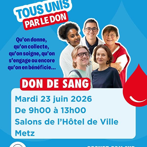 Collecte de sang dans les salons de l'Hôtel de Ville de Metz