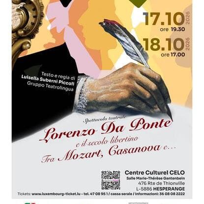 Spectacle de théâtre - Lorenzo Da Ponte