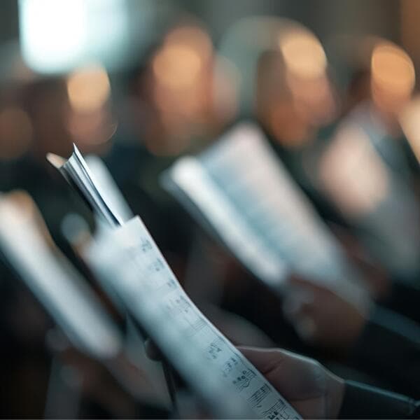 Choir singing