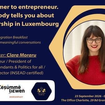 Petit-déjeuner d’intégration LBA avec Clara Moraru : de nouvel arrivant à entrepreneur