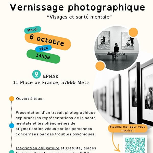 Vernissage exposition photo - Visages et santé mentale