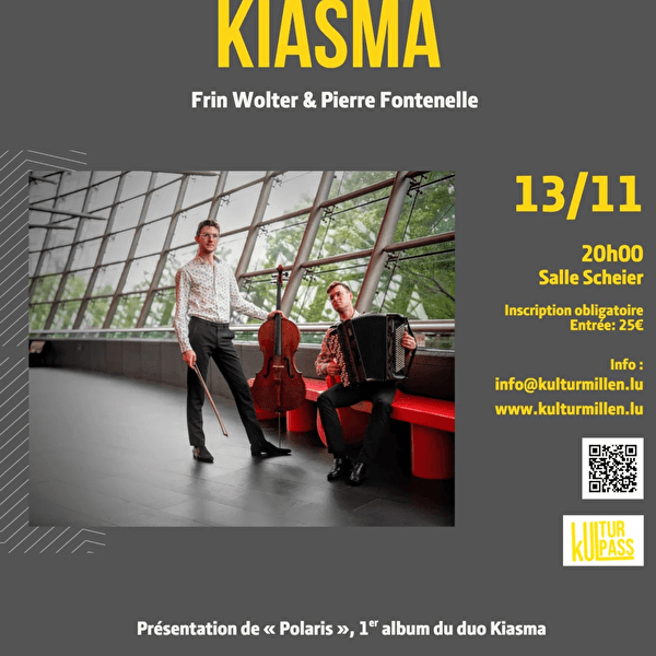 Concert du duo KIASMA (Frin Wolter & Pierre Fontenelle)