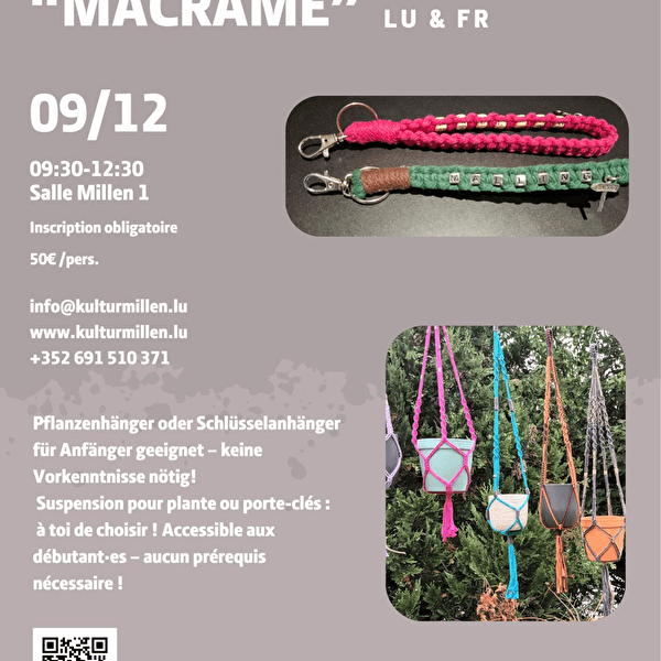Makramee-Workshop / Workshop macramé (FR/LU)
