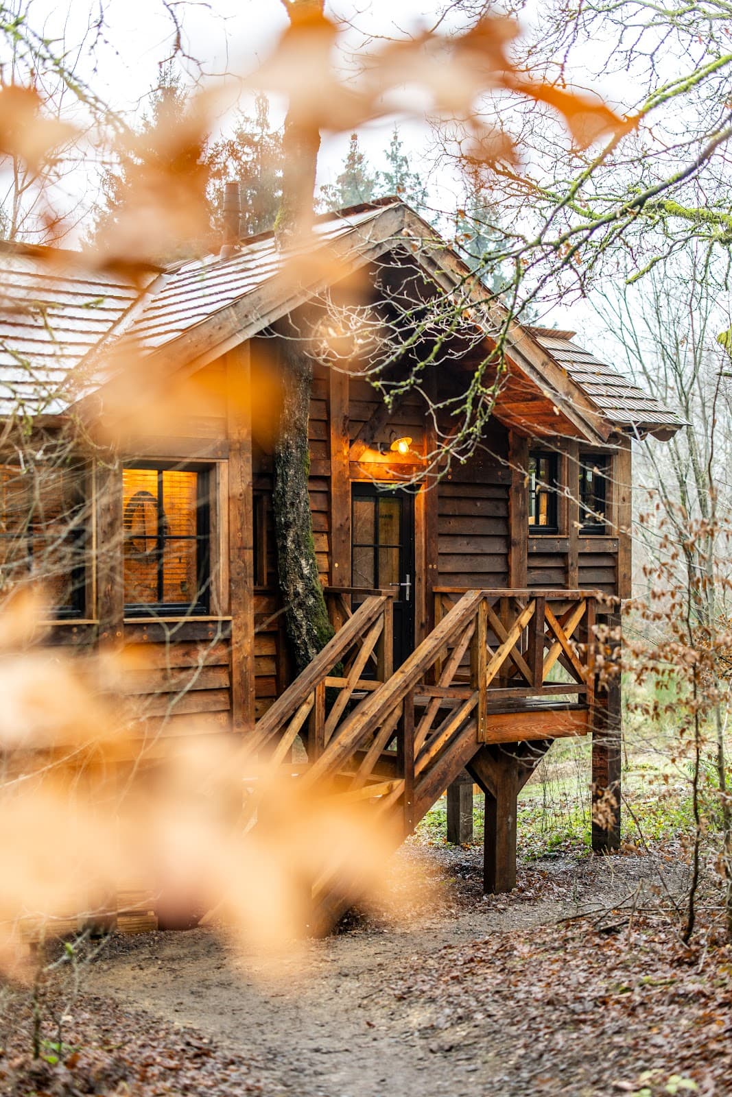 Sleeping in a super cozy cabin - 10