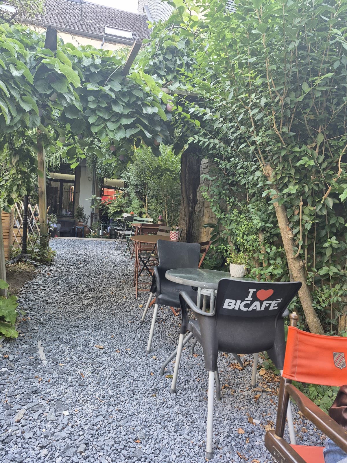 One of our favorite cafes in Luxembourg: Holy Ghost Garden - 6