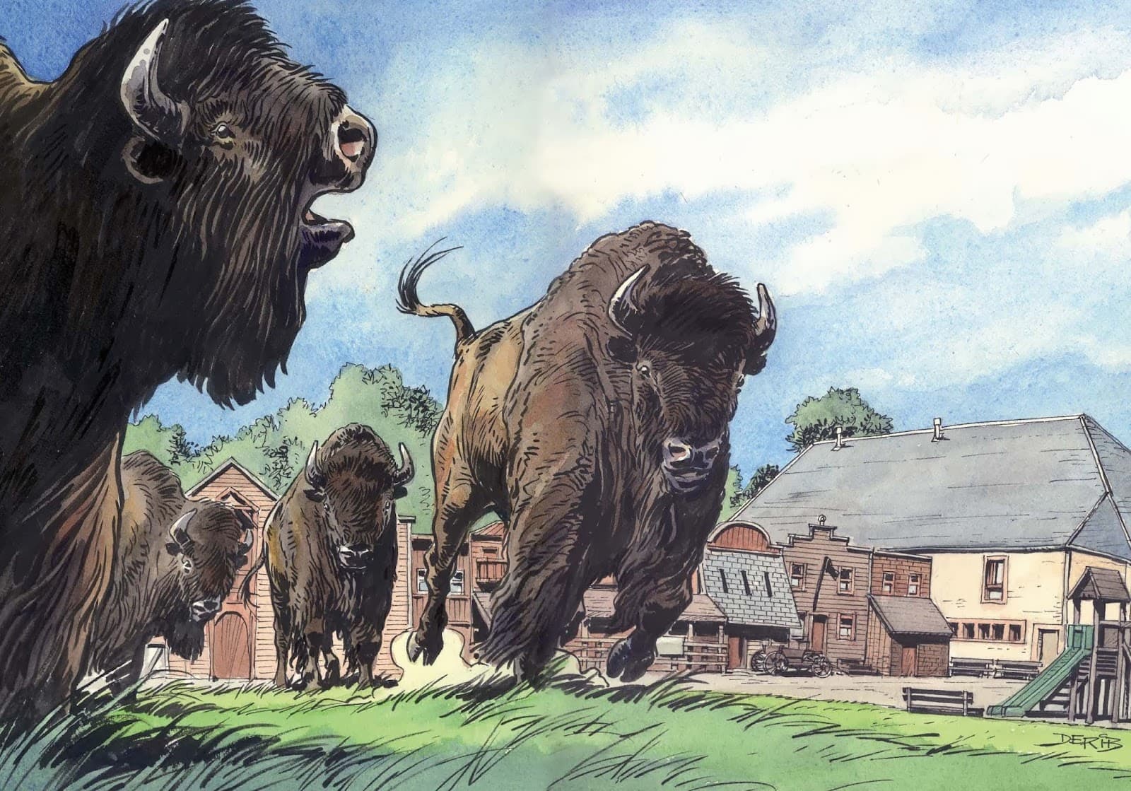 Bisons in view - 2