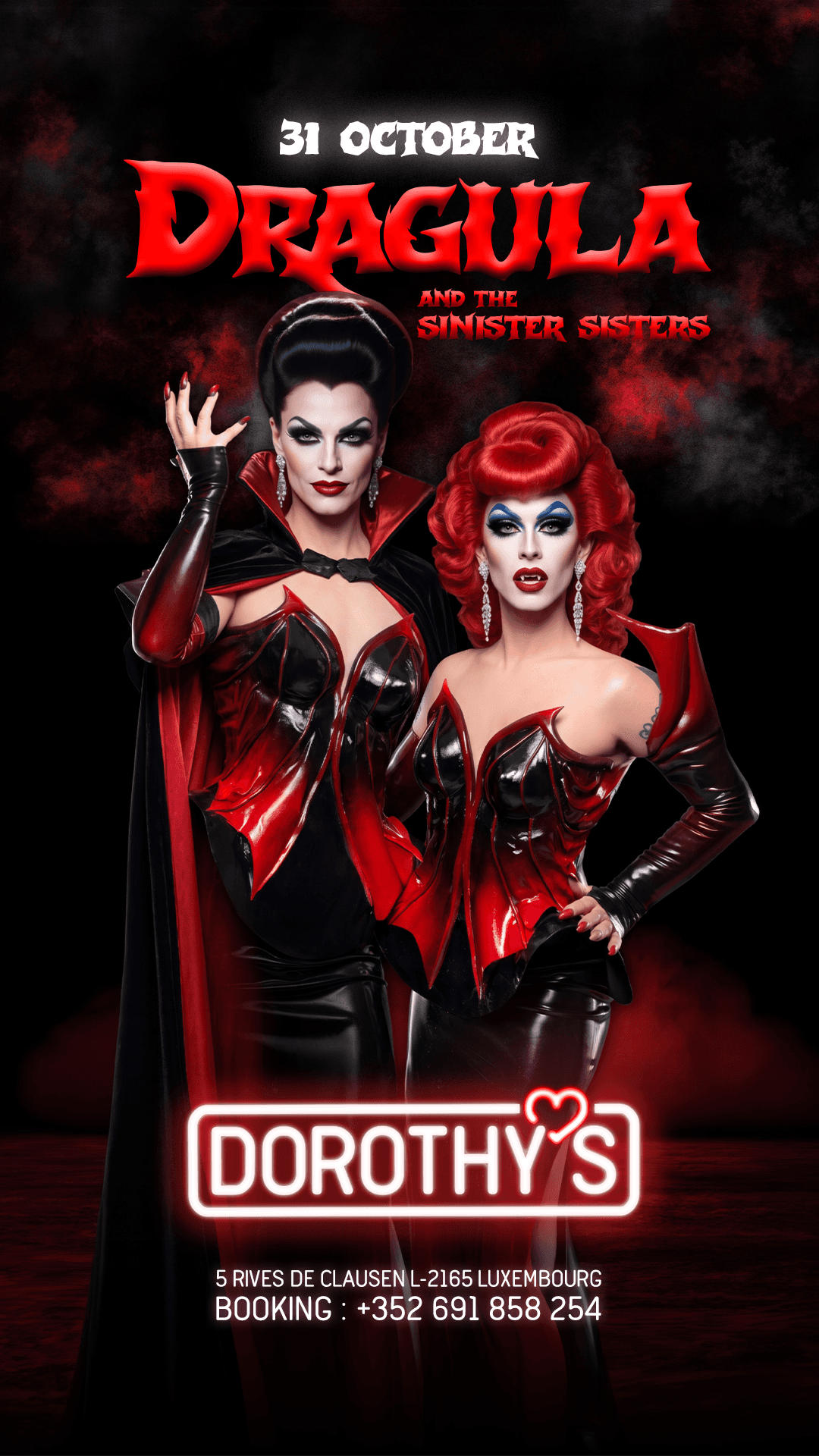 Dragula and the Sinister Sisters — Halloween LGBTQIA+ inclusif