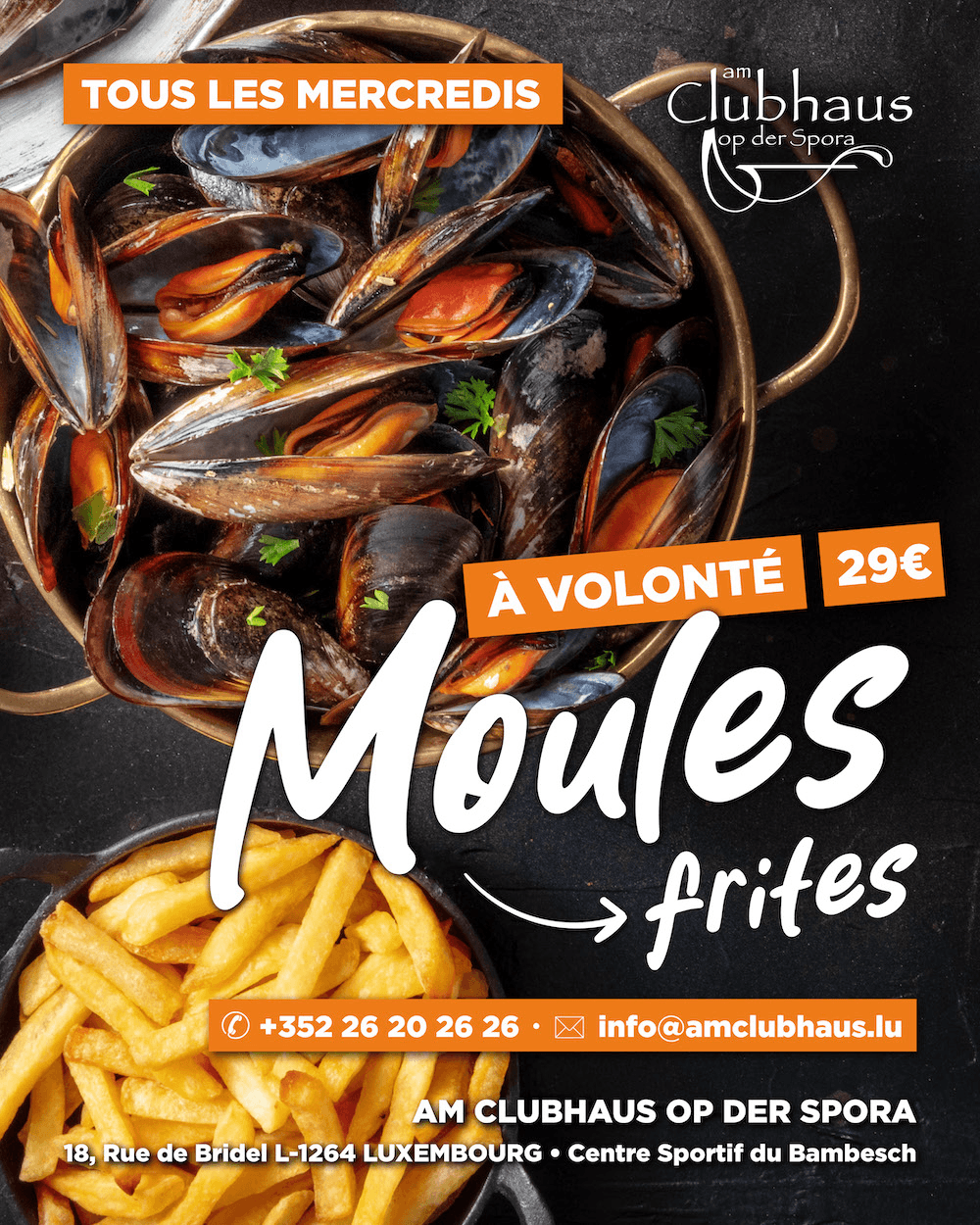 Moules Frites à volonté