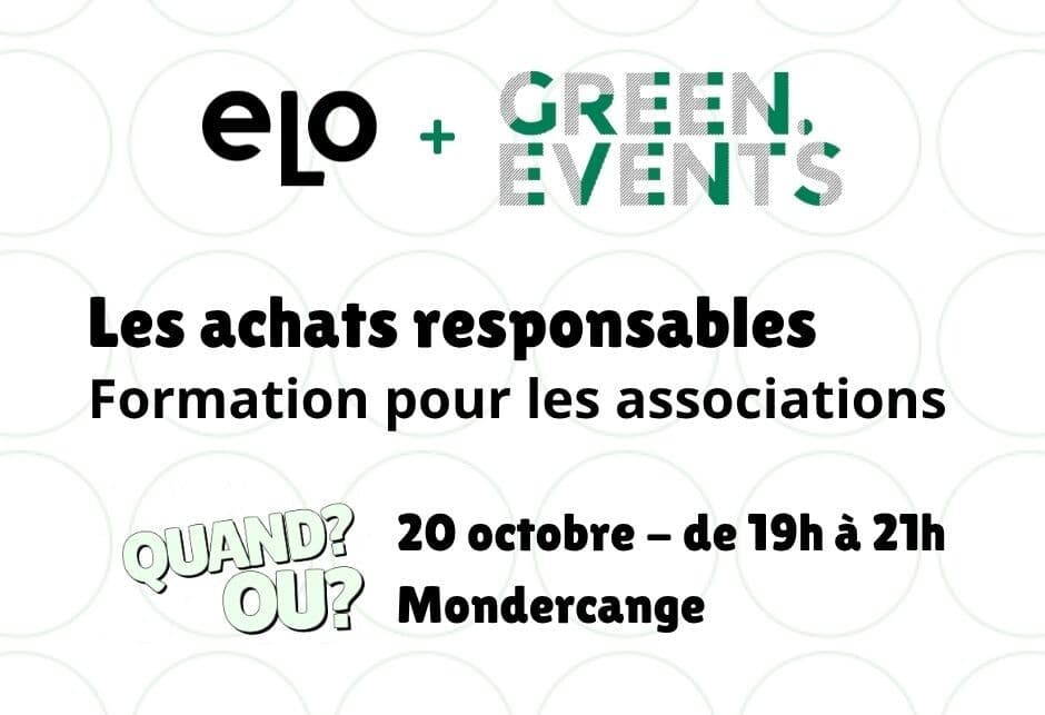 Les achats responsables – atelier pour organisateurs d’événements