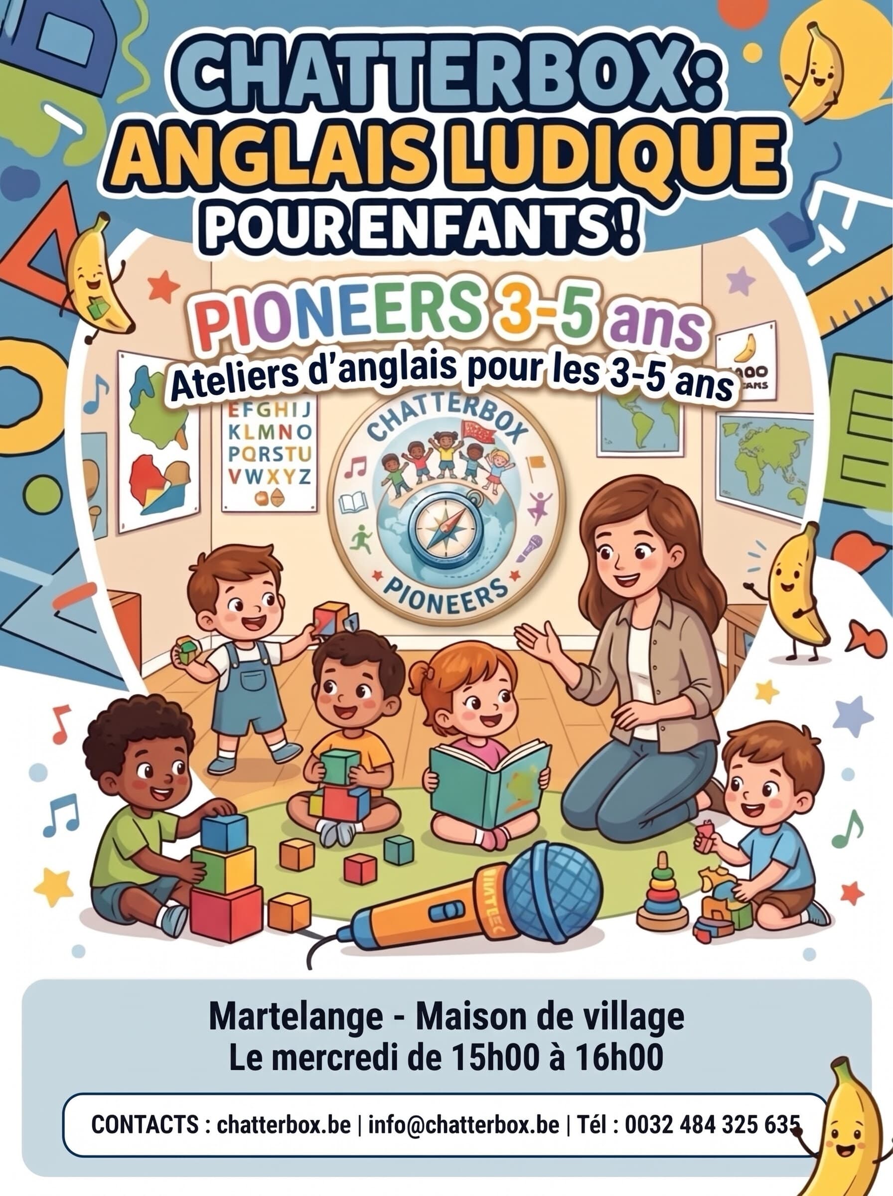 Atelier d'anglais pour enfants de 3 à 5 ans