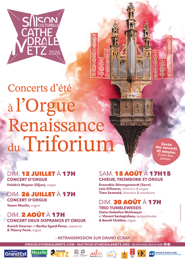 Concerts d'été à l'Orgue Renaissance du Triforium