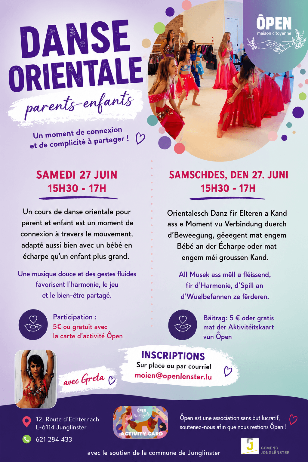 Danse orientale pour enfants et parents