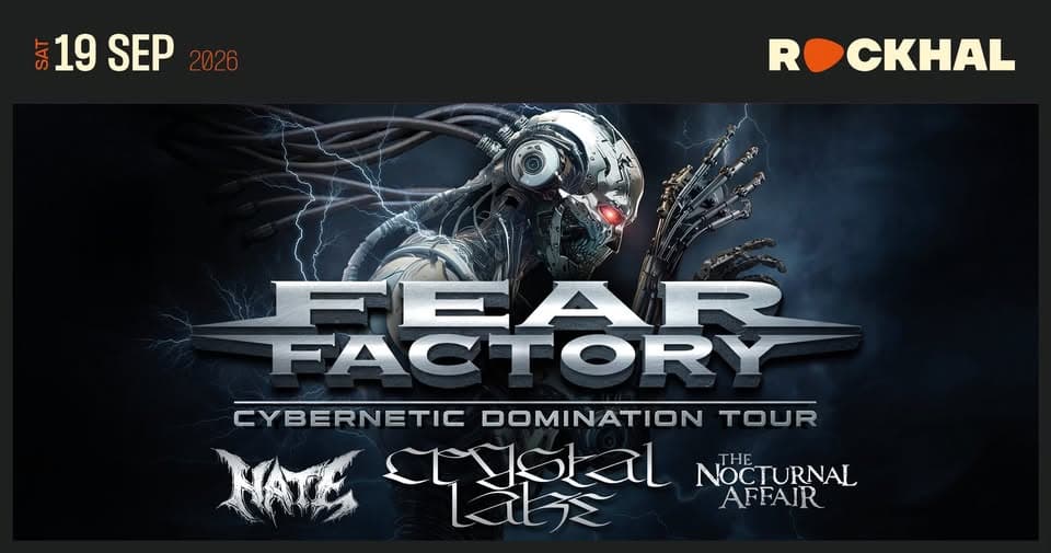 Fear Factory à Rockhal, avec Crystal Lake, Hate, The Nocturnal Affair