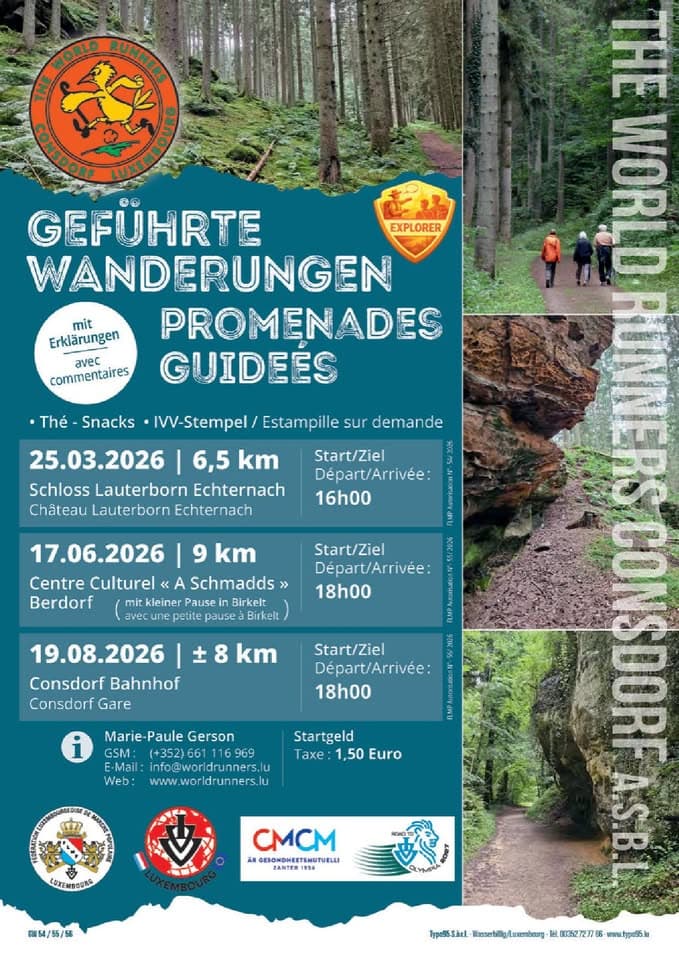 Randonnée guidée IVV à Consdorf