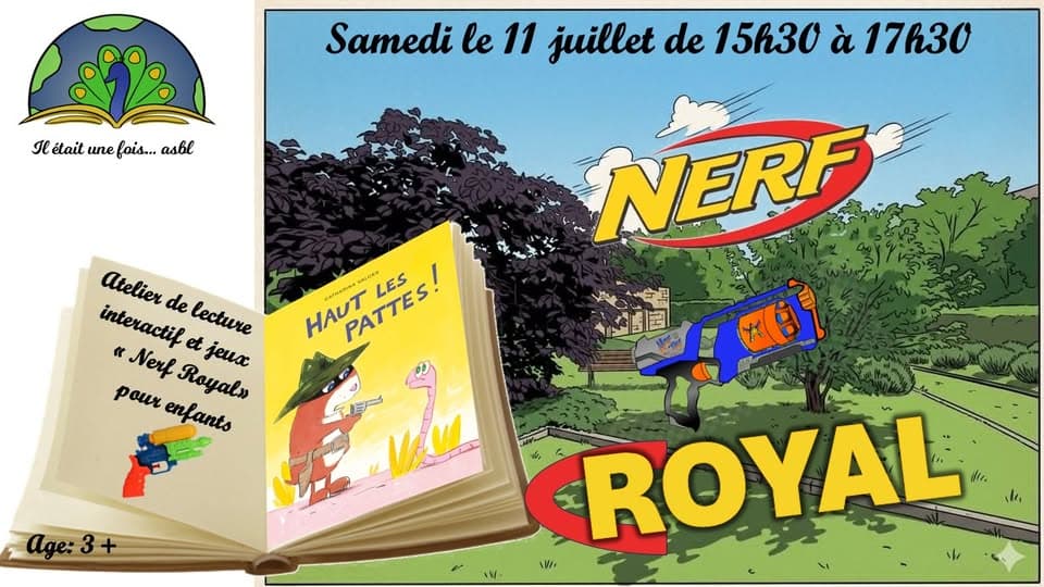 Reading Workshop and Nerf Royal Games for Children (3+)