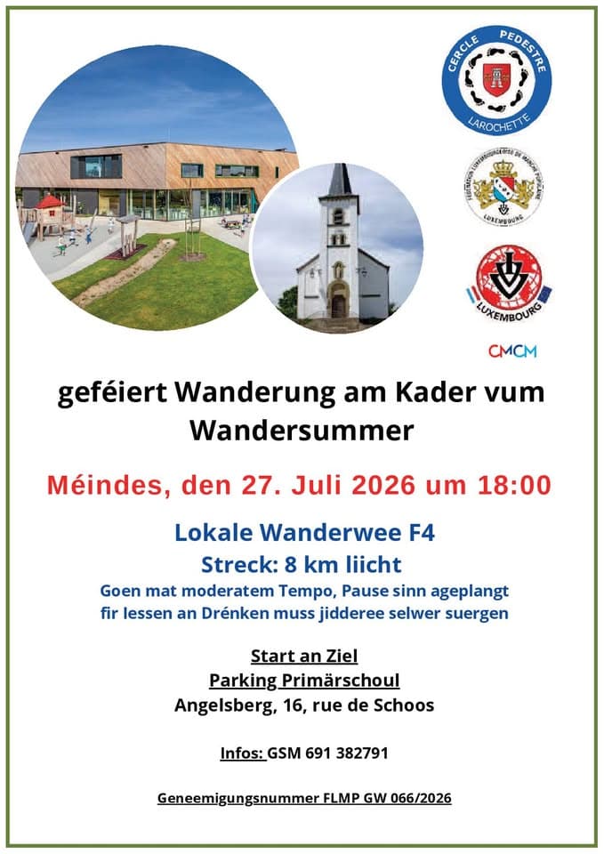 Randonnée festive IVV à Angelsberg
