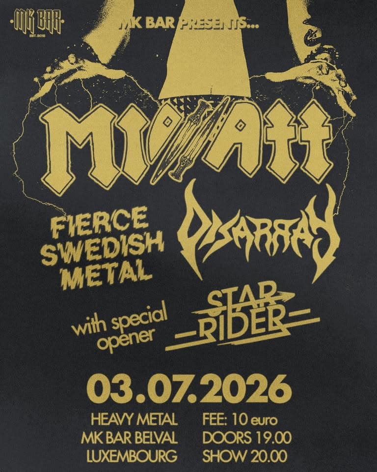 Fierce Swedish Metal : Midnatt + Disarray & invité spécial : Star Rider