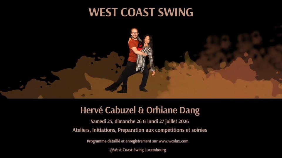 Ateliers d'été WCS et bootcamp débutant avec Hervé Cabuzel et Orhiane Dang