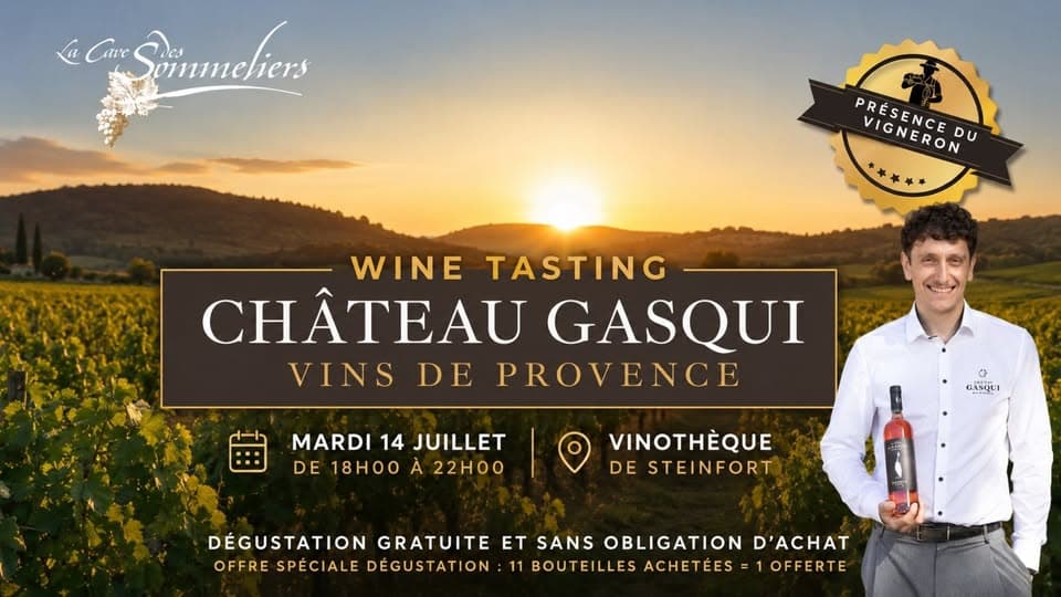 Rencontre vigneronne - Dégustation gratuite des vins de Château Gasqui (Provence)