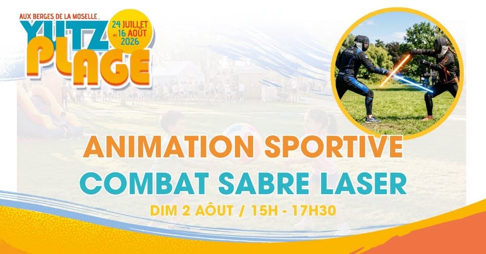 Yutz Plage - Sports activity: lightsaber duel