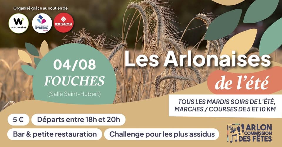 Les Arlonaises de l'été 2026 - 04 August - Fouches