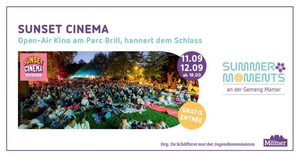 Sunset Cinema - cinéma en plein air au Parc Brill