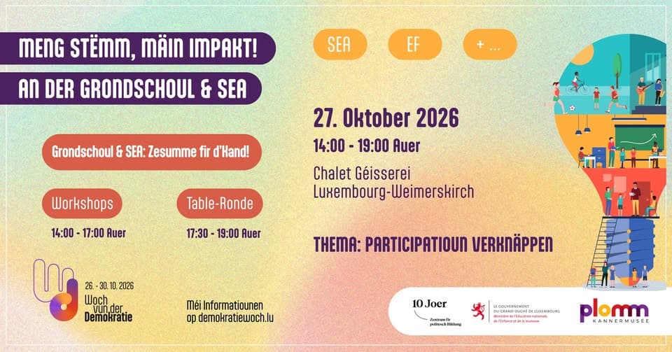 Conference “Meng Stëmm – Mäin Impakt: Kanner schwätze mat!”