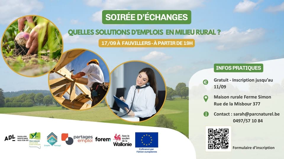 Soirée d’échanges : quelles solutions d’emploi en milieu rural ?