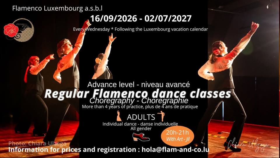 Flamenco adultes : niveau avancé – chorégraphie chaque mercredi