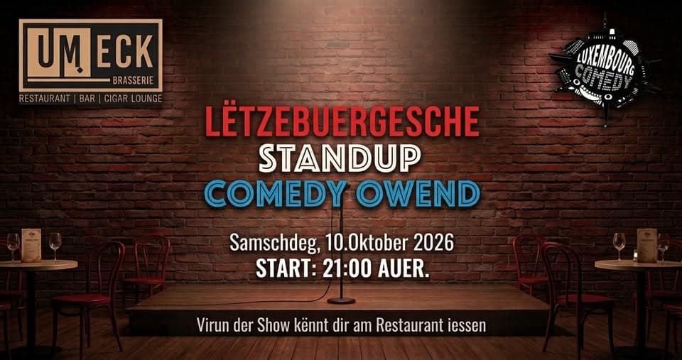 Soirée de stand-up comedy luxembourgeois 2.0