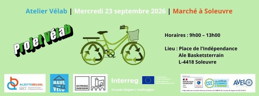 Bicycle collection and repair workshop in Soleuvre (Vélab project)