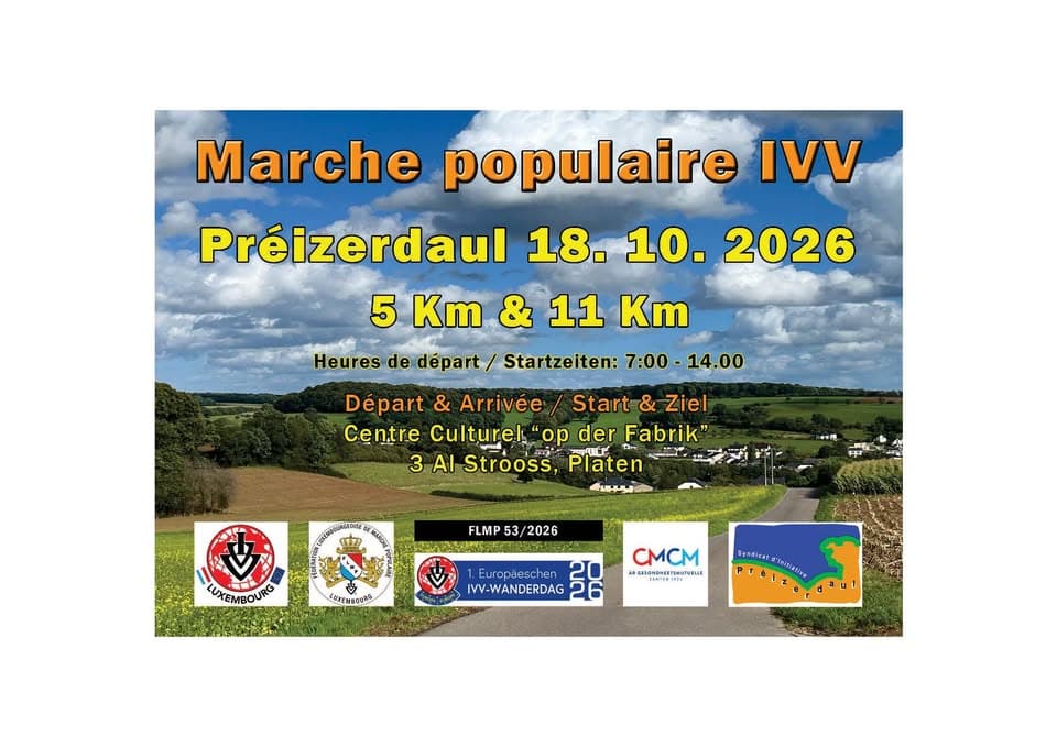 Randonnée FLMP IVV à Bettborn/Préizerdaul