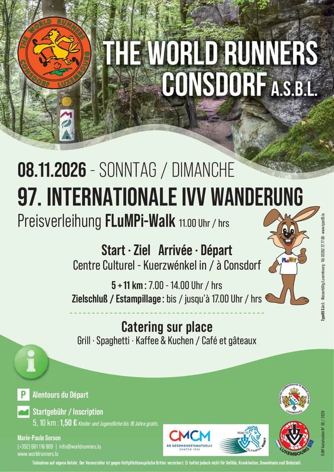 Randonnée IVV FLMP de Consdorf + remise des prix FLuMPi-Walk