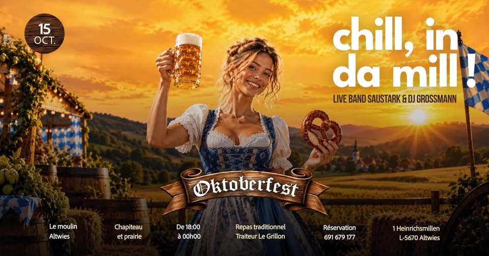The New Afterwork | Chill in da Mill | Oktoberfest