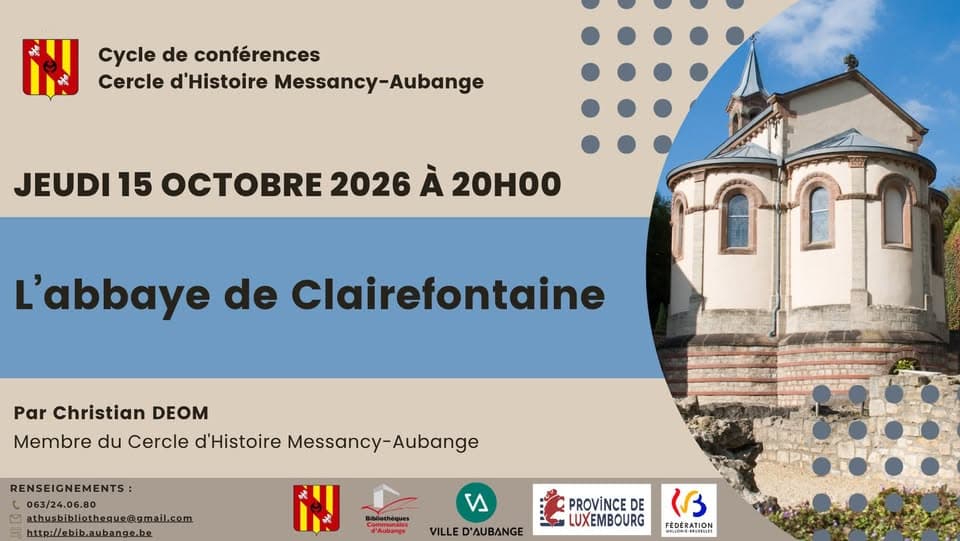 Talk: “L'abbaye de Clairefontaine” by Christian Déom
