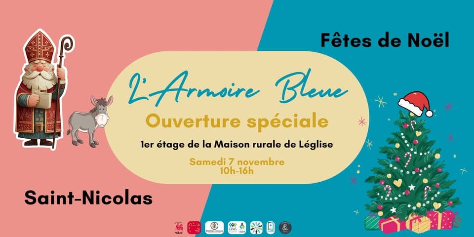 L'Armoire Bleue – Ouverture spéciale Saint-Nicolas & Noël