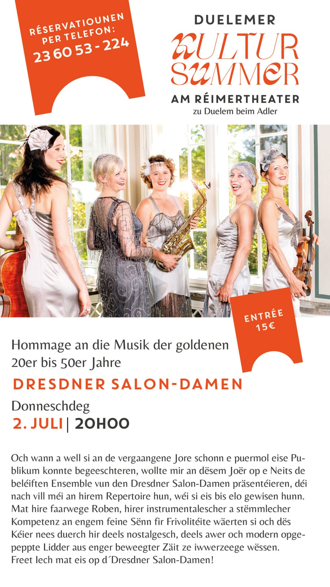 Dresdner Salon-Damen: Tribute to the Music from the 1920s to 1950s