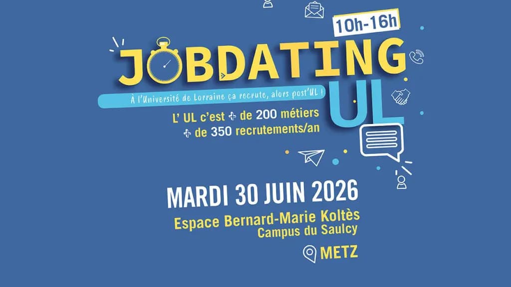 Job dating à Metz le 30 juin : à l’université ça recrute !