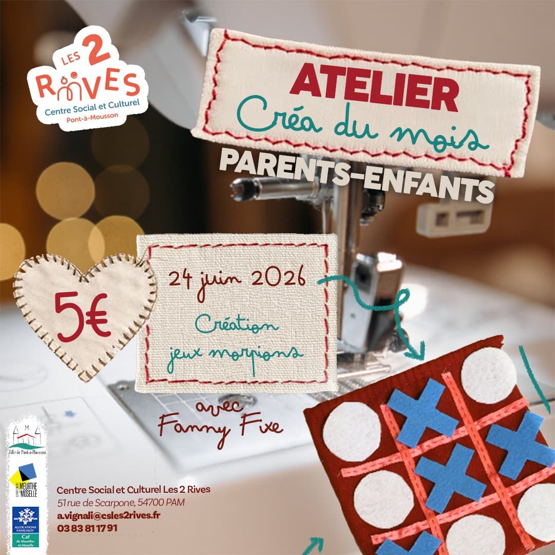 Atelier Créa' du mois – Parents-Enfants