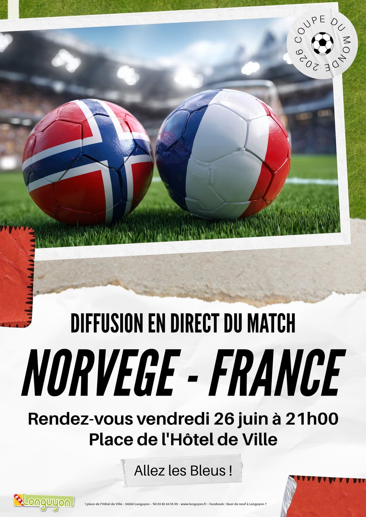 Coupe du Monde de football Norvège - France
