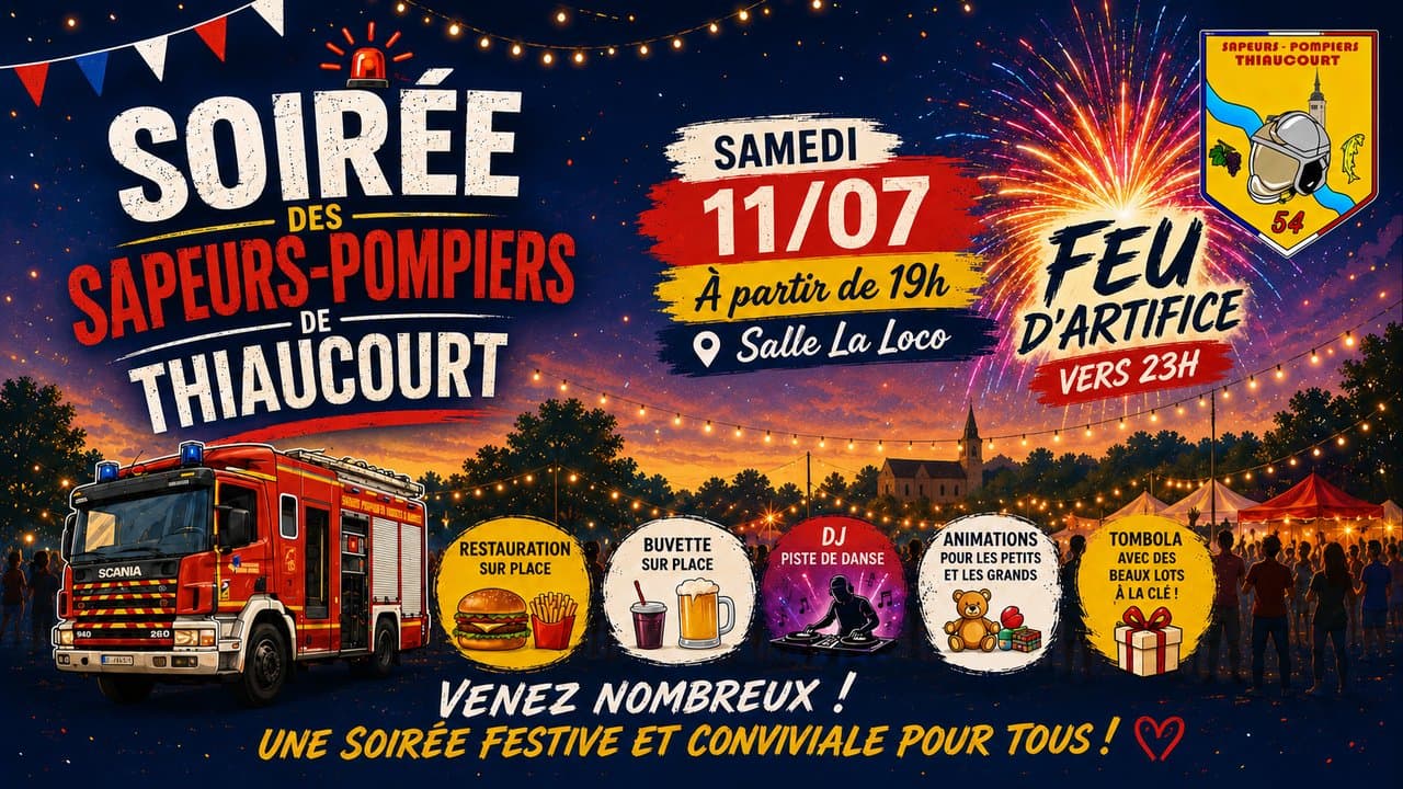 Soirée des Sapeurs Pompiers de Thiaucourt