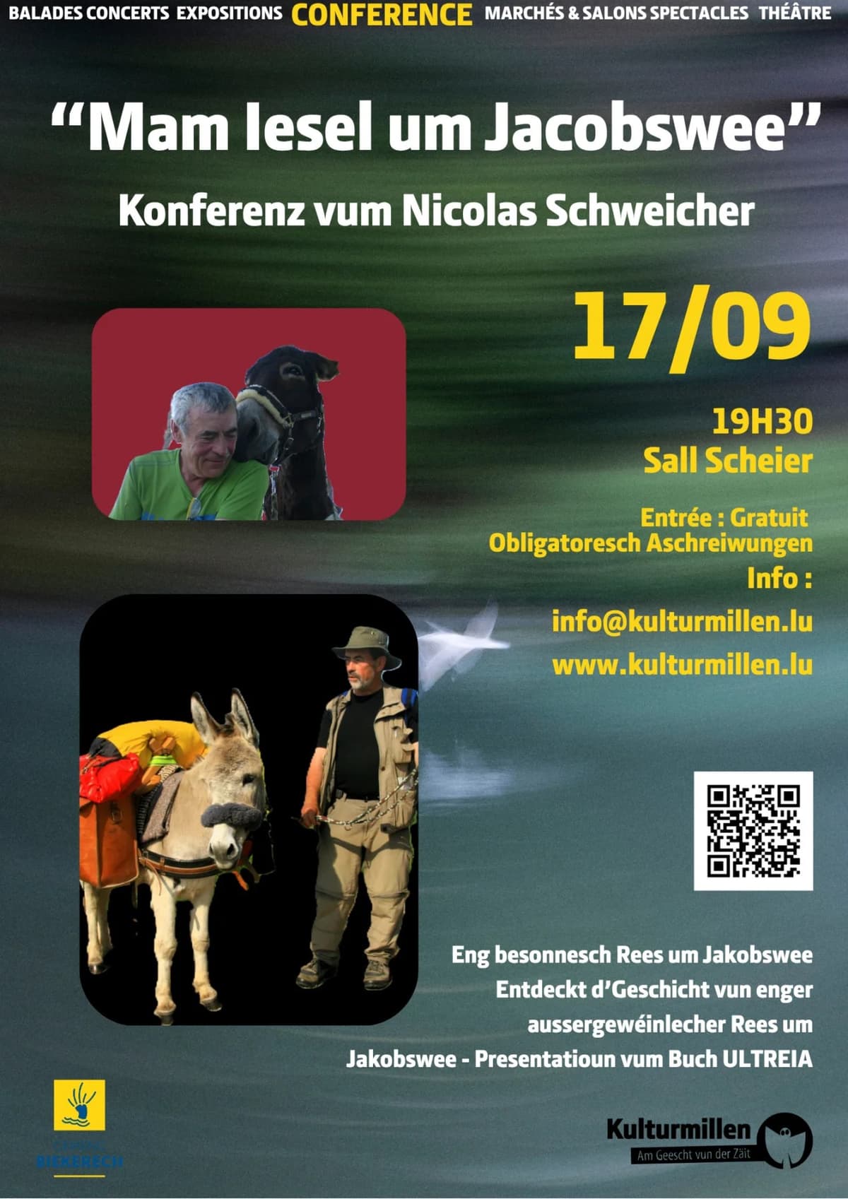 « Mam Iesel um Jakobswee » – conférence de Nicolas Schweicher